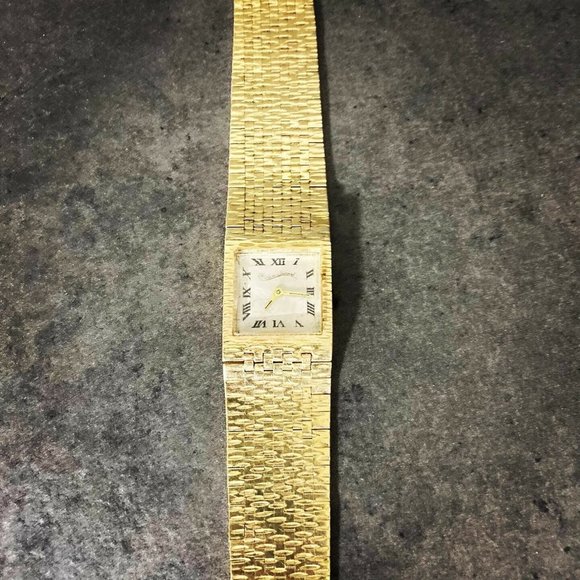 Ultra Rare Vintage Lucien Piccard 14K Gold Watch - Picture 2 of 6